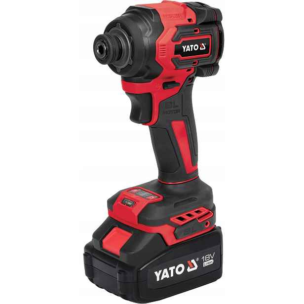 Rázový Utahovák 18V 230NM Hex 1/4 Yato Bezkartáčový Solo