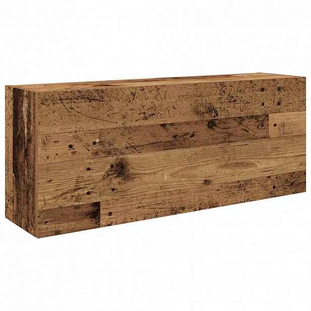vidaXL Koupelnová nástěnná skříňka old wood 100 x 25 x 40 cm kompozit