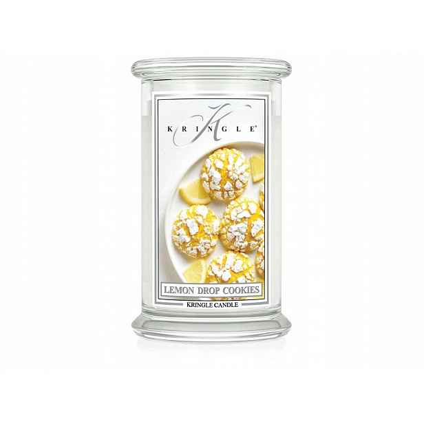 Kringle Candle Lemon Drop Cookies – velká vonná svíčka 624 g, 2 knoty