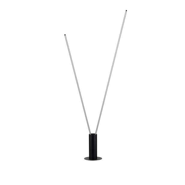 Matně černá kovová LED stojací lampa s ohybatelnou konstrukcí (výška 181 cm) Kimolia – Nova Luce