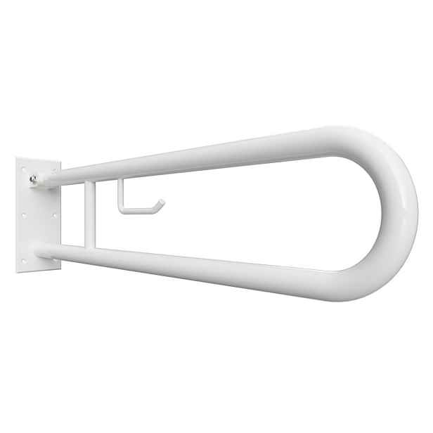 Úchyt sklopný ve tvaru U Bemeta Help s držákem TP 813 mm bez krytky bílá