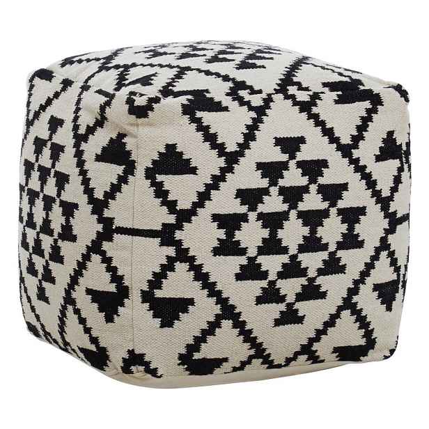 Černobílý taburet Cefena – Premier Housewares