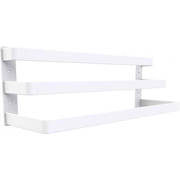 Premium věšák na Ručníky Do Koupelny loft Bílý 60 cm 3 úrovně