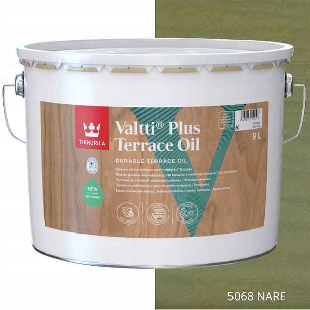 Tikkurila Olej Na Dřevo Valtti Plus Terrace Oil 9 L Barva 5068 Nare