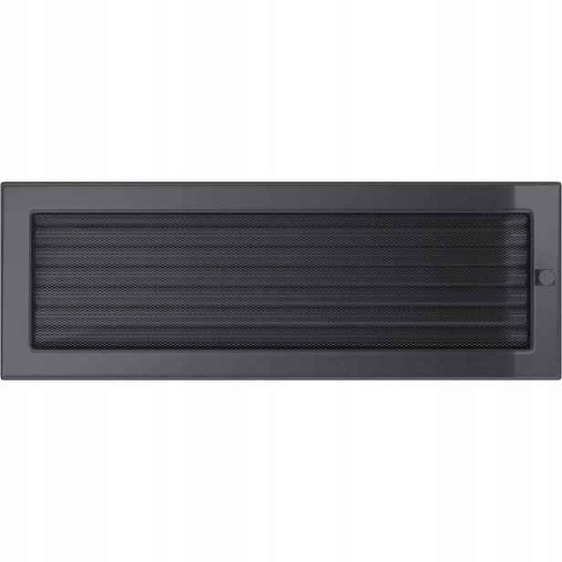 Ventilační mřížka 17x49 grafitová s žaluzií