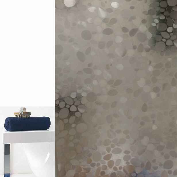 Grandeco Sprchový závěs, perleťová, 180 x 200 cm