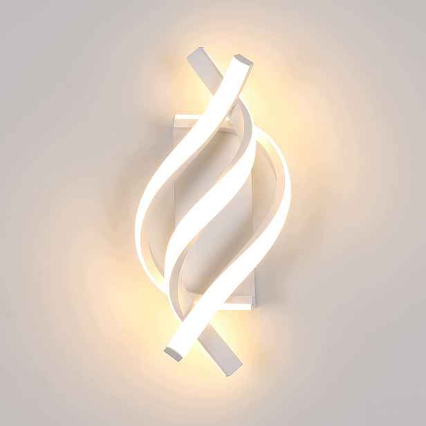 Nástěnné Svítidlo Bílé Lineární Led Moderní Do Ložnice 22W 3000K