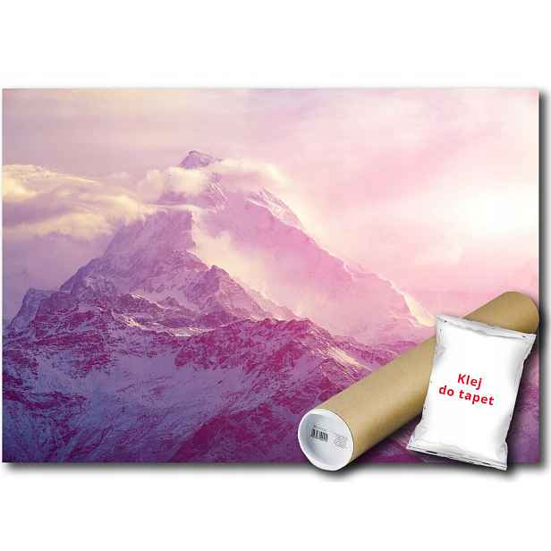 Vinylová fototapeta Hory mraky výhled 152x104