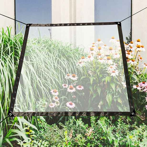3M X 4M Průhledná nepromokavá plachta Průhledná plachta Plachta