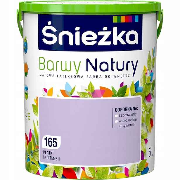 Barva na stěny Barvy přírody 5 l 165 Vločky Hortens