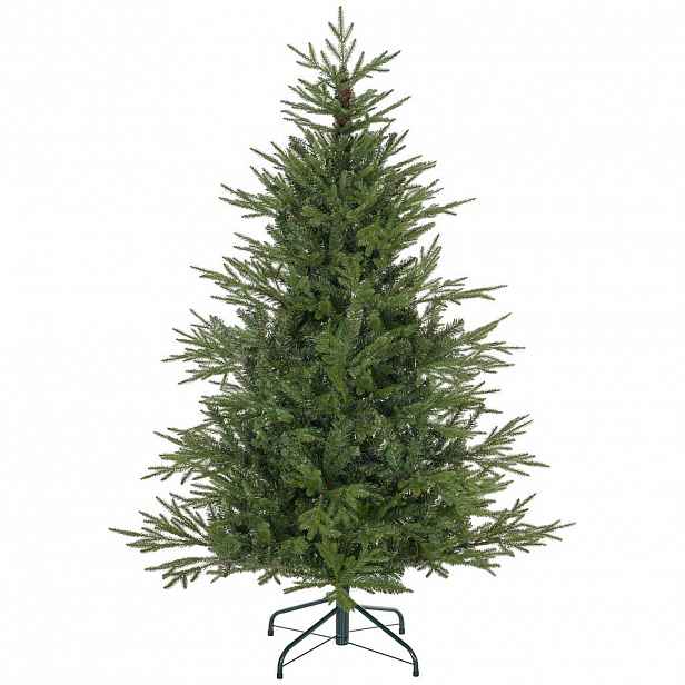 HOMCOM UMĚLÝ vánoční stromek, 150 cm vánoční stromek s 1724 větvičkami, kovový stojan