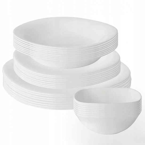 Jídelní servis bílý čtvercový s miskami Altom Design White Harmony 8 osob