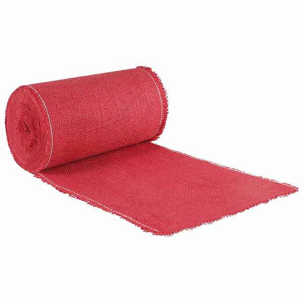 vidaXL Jutová rolka 25 x 10000 cm Červená