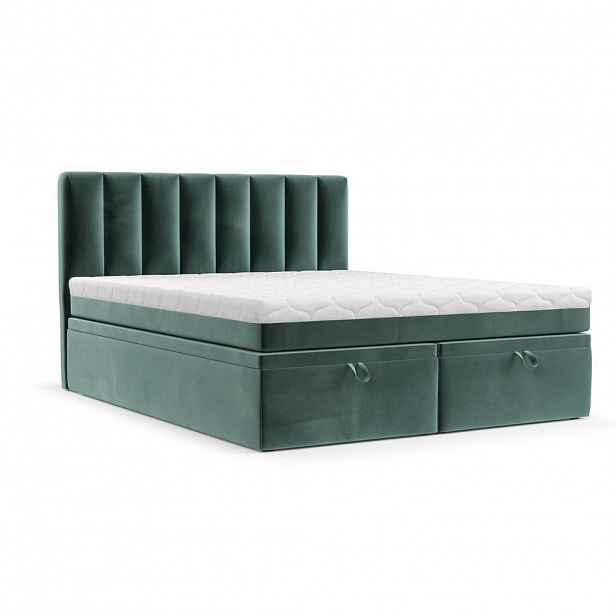 AltaBeds POSTEL BOXSPRING LUME 160/200 Tyrkysová