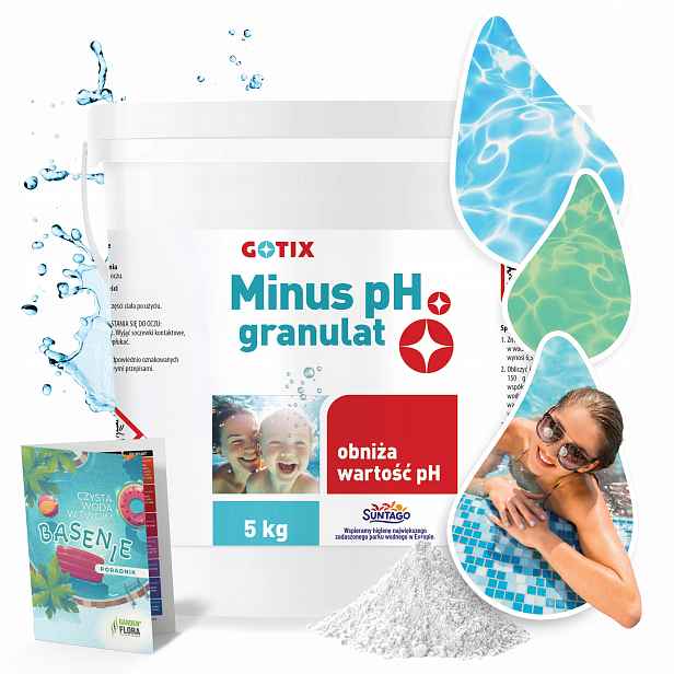 pH Minus do bazénu bazénová chemie Snížení pH – regulátor v Bazénu 5 kg
