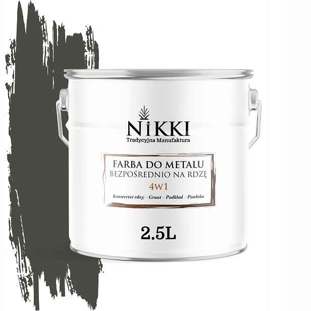 Barva Na Kov Přímo Na Rez 4v1 Pozinkovaná Pozink Ral 7022 Polomatná 2,5L