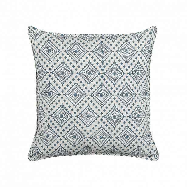 Beliani DEKORATIVNÍ POLŠTÁŘ Tmavě modrý 45/45 cm Cordata