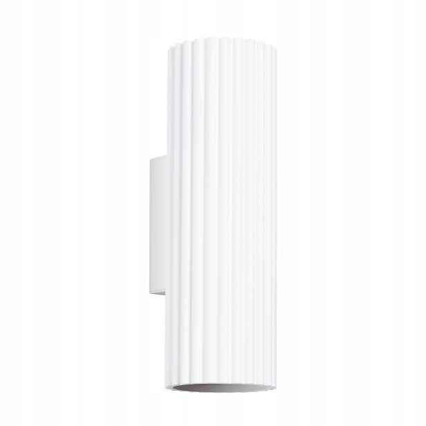 Sollux Lighting Nástěnné svítidlo Karbon Bílá 20 cm 2xGU10 IP20 Hliník
