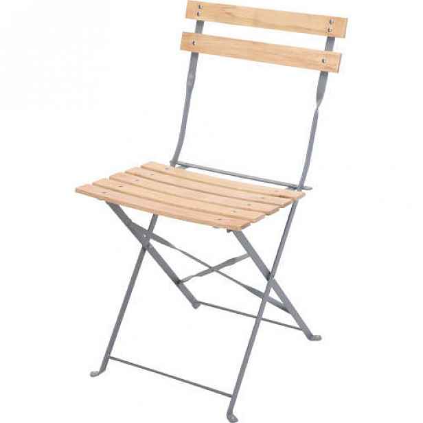 Židle hranatá dřev/kov