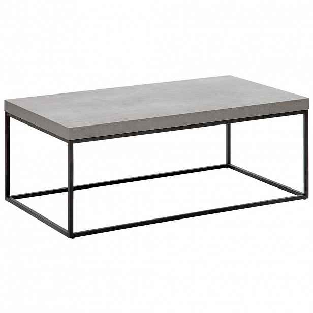 Beliani KONFERENČNÍ STOLEK Betonoptik/černý 100/60/40 cm Delano