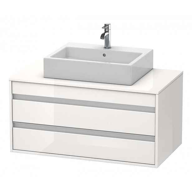 Duravit Ketho - Umyvadlová skříňka 50x100x55 cm, 2 zásuvky, lesklá bílá KT665502222