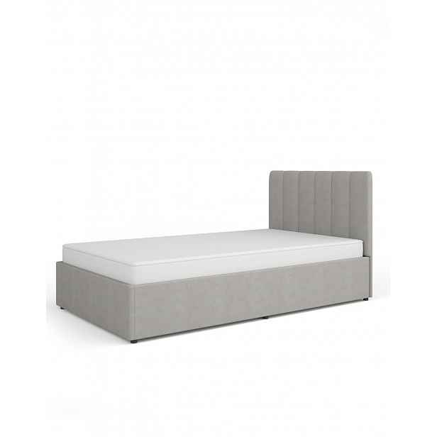 Postel do ložnice s úložným prostorem 120x200/160x200 MOSSA MO12 (Cloud 82)