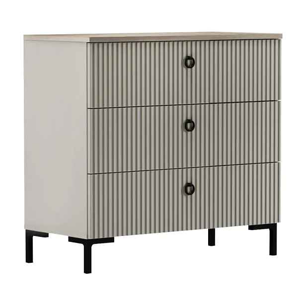 Tempo Kondela Komoda DOMCA 3S – taupe/dub silverjack