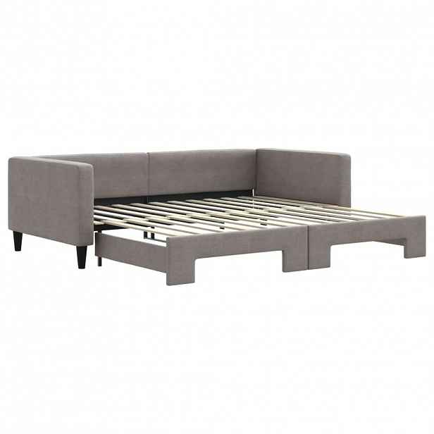 vidaXL Válenda s přistýlkou taupe 100 x 200 cm textil
