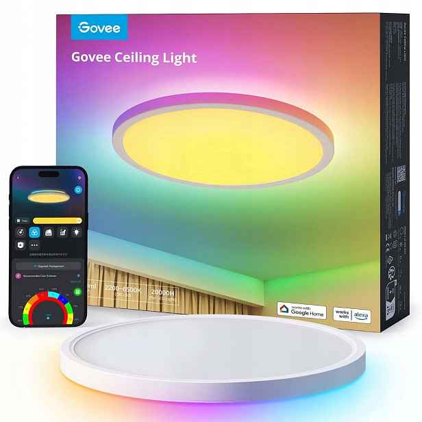 Govee Rgbicww Smart kulaté stropní světlo 2400lm 30cm Matter