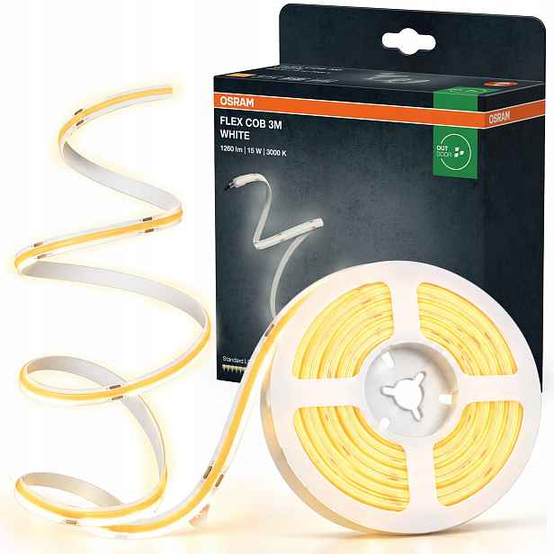Led pásek Cob Venkovní páska 15W 3000K Teplá IP44 3 m Osram