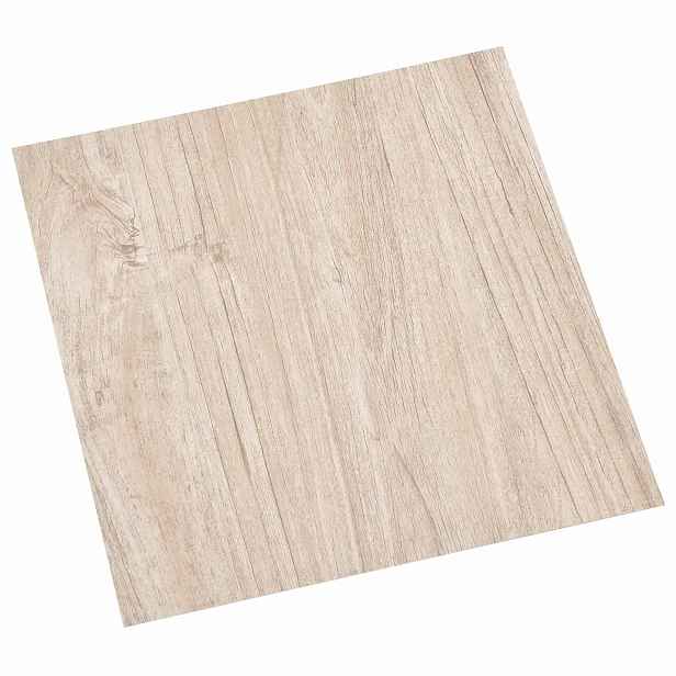 vidaXL Samolepicí podlahová prkna Světle hnědá a bílá 30,5 x 30,5 cm
