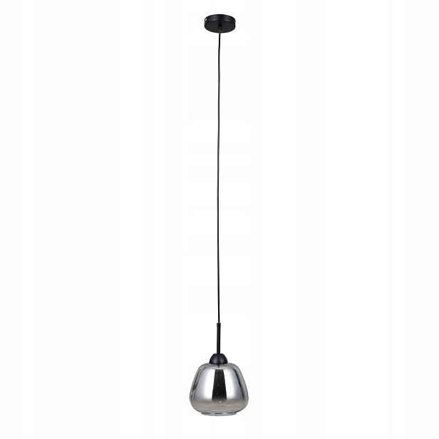 Závěsná lampa Felis Černá Minimalistická E27 Skleněné stínítko 120 cm Italux