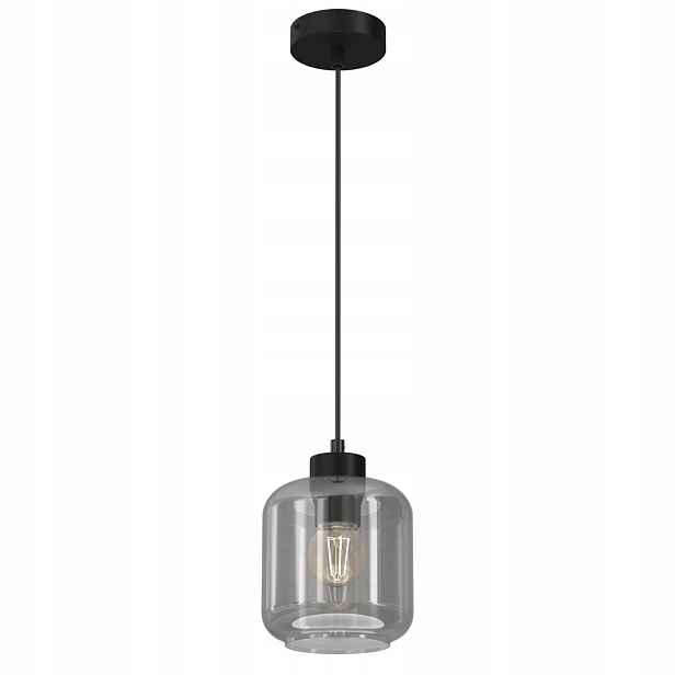 Závěsná lampa Sombra Smoked 1xE27