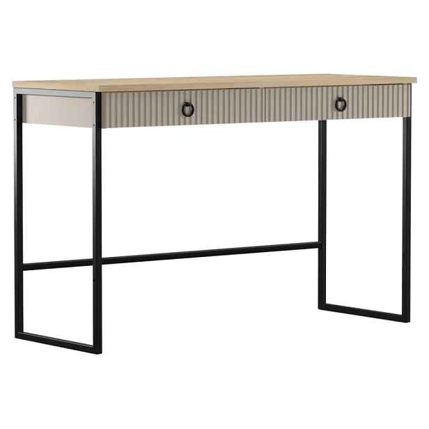 Tempo Kondela Konzolový stolek DOMCA 2S – taupe/dub silverjack