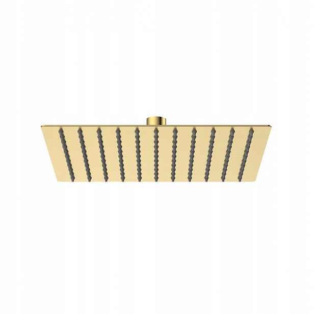 Dešťová sprcha čtvercová 25 x 25 cm Avapax Cube zlatá Brushed Gold