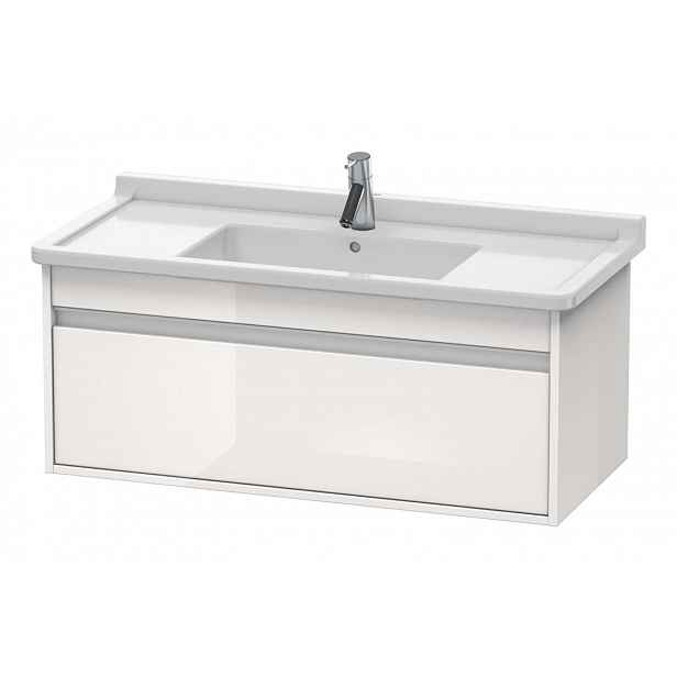 Duravit Ketho - Umyvadlová skříňka 41x100x46 cm, 1 zásuvka, lesklá bílá KT666502222