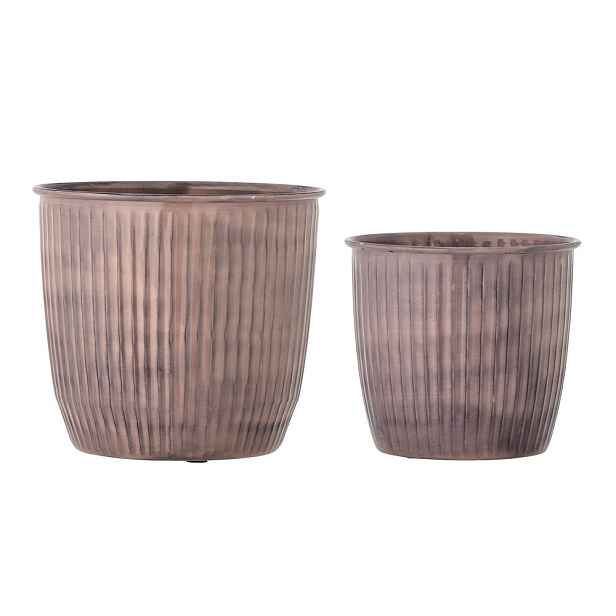 Kovové obaly na květináče v sadě 2 ks ø 21,5 cm Kenzie – Bloomingville