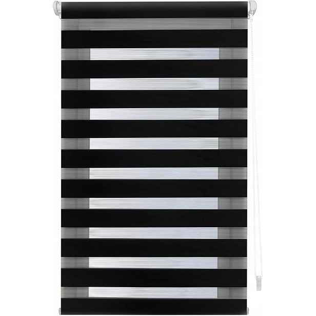 Roleta Den A Noc Blindecor Indus 97x180 CM Černá Bez Vrtání