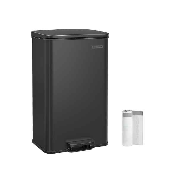 SONGMICS Odpadkový koš s víkem Jespra 40 l černý