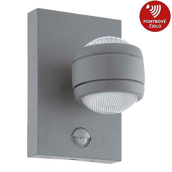 Svítidlo LED Eglo Sesimba s čidlem, 3000K, 3,7W, stříbrná