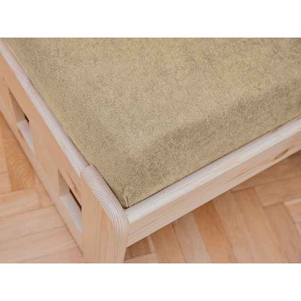 Froté prostěradlo do dětské postýlky béžové 70x140 cm