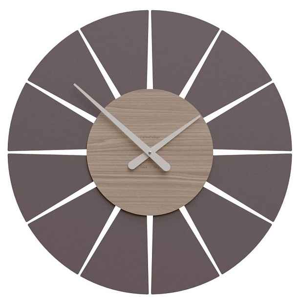 Hodiny CalleaDesign 10-212-85 Extreme M 60 cm černý ořech