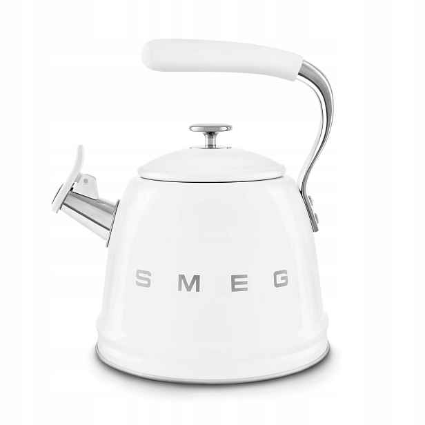 Konvice s píšťalkou Smeg WKF01WH bílá