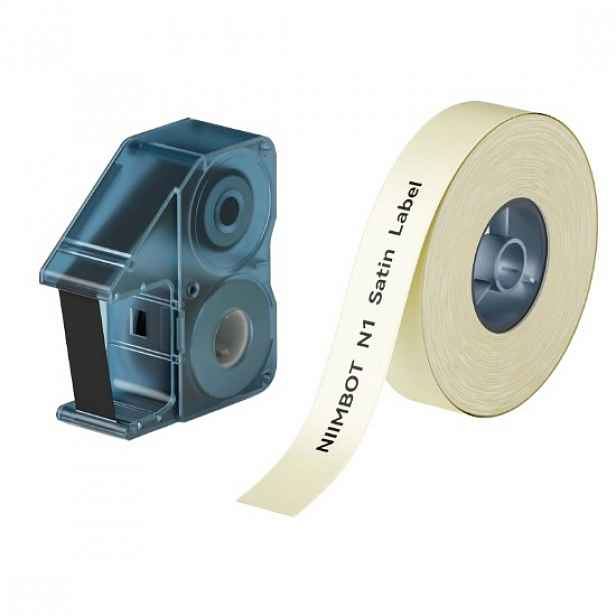 Role stuhy N1, saténová, 14 mm x 5,1 m, béžová - NIIMBOT