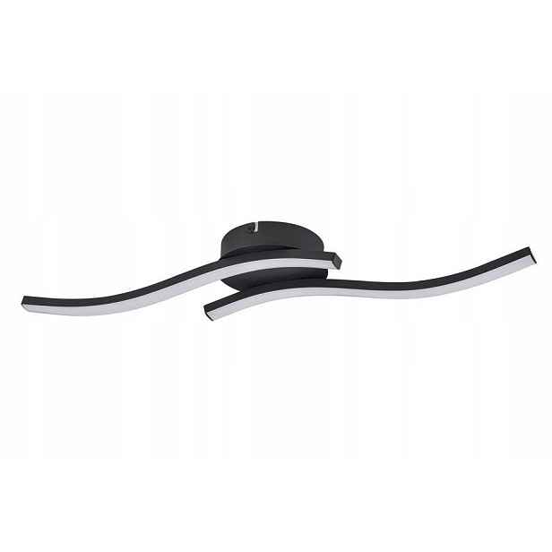 stropní svítidlo Led dvojité černé moderní vlnité 56 cm 3500K Reality