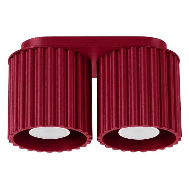 Vínové kovové bodové svítidlo 10x21 cm Zora – Sollux