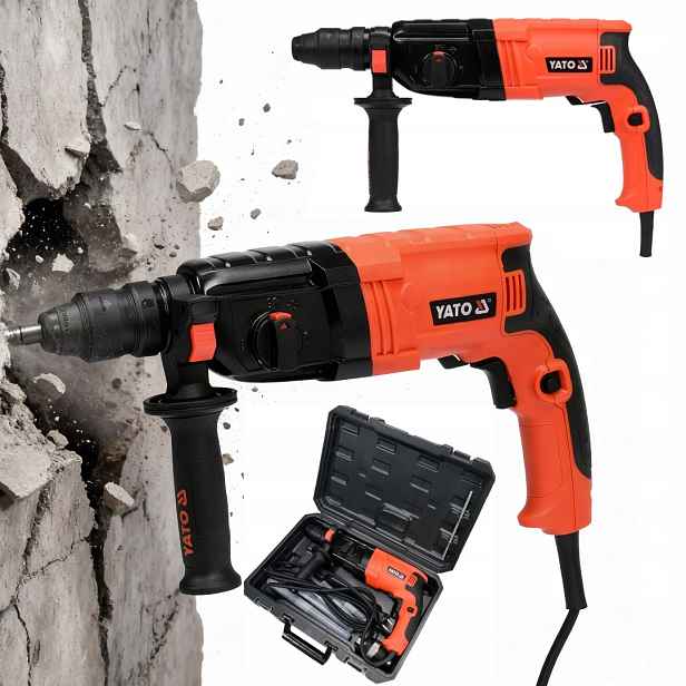 Vrtací Kladivo 850 W S Vyměnitelnou Hlavou Yato YT-82122