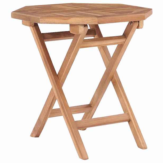 vidaXL Skládací zahradní stůl 45 x 45 x 45 cm masivní teakové dřevo