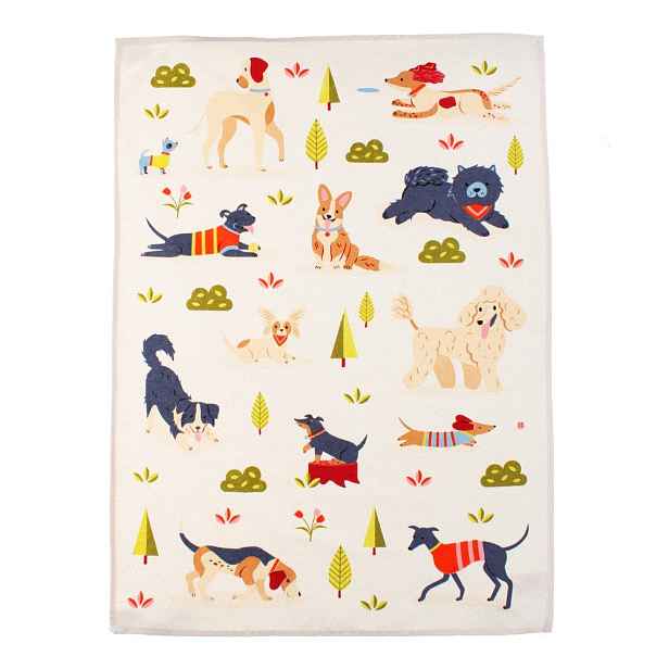 Bavlněná utěrka 70x50 cm Dog Park – Rex London
