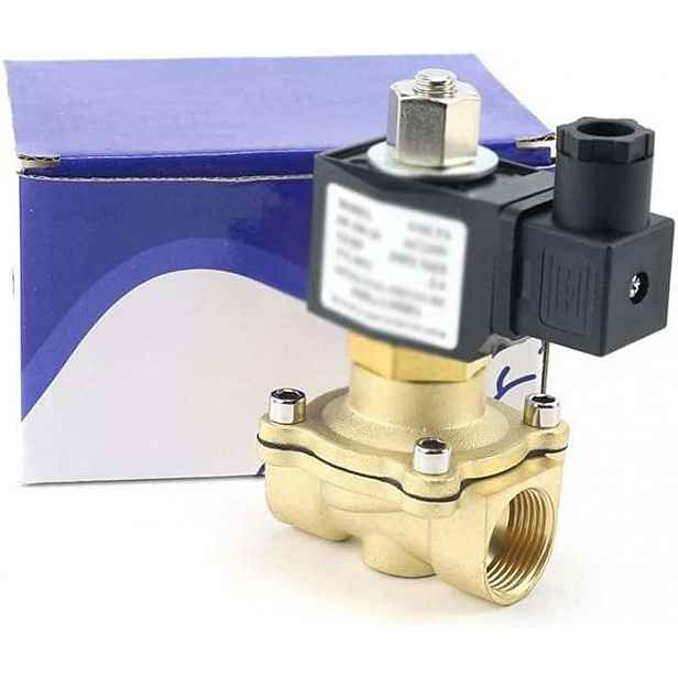 Elektrický ventil na vodu z mosazi 12V 2W-160-15 1/2"